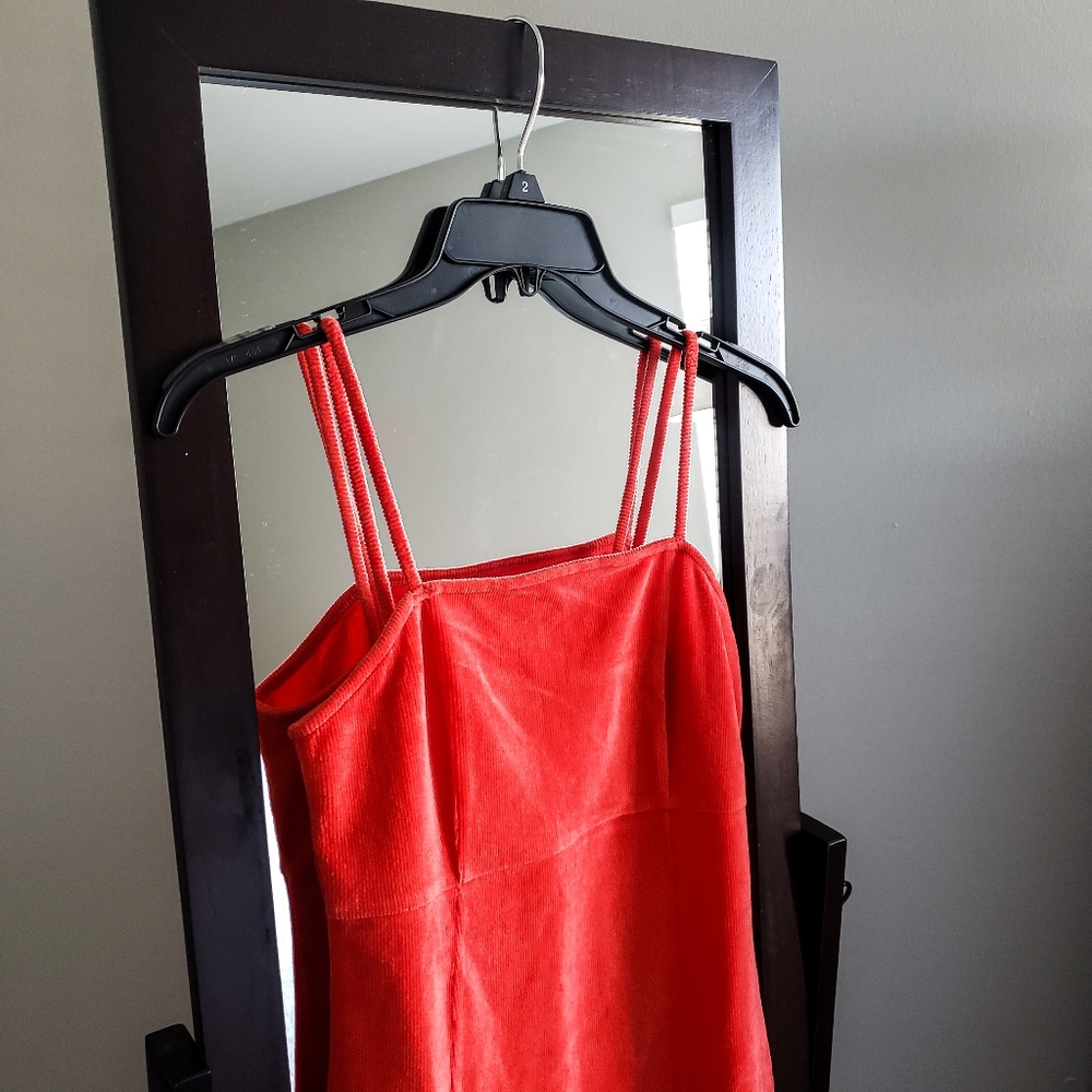 Red Velvet Bodycon Mini Dress